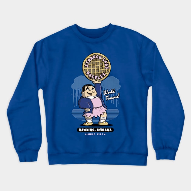 Strange Lass Waffles Crewneck Sweatshirt by Olipop